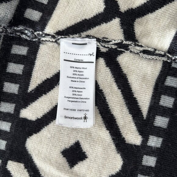 Smartwool Camp House Wrap Cardigan (Sz M) Southwestern Print Merino Wool Blend - Picture 6 of 8